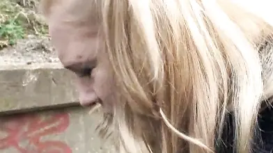 Blonde Milf Shows Off in Public