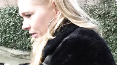 Blonde Milf Shows Off in Public