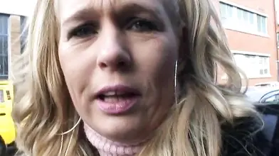 Blonde Milf Shows Off in Public