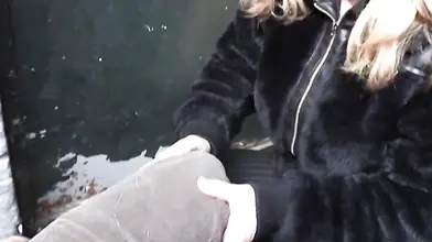 Blonde Milf Shows Off in Public