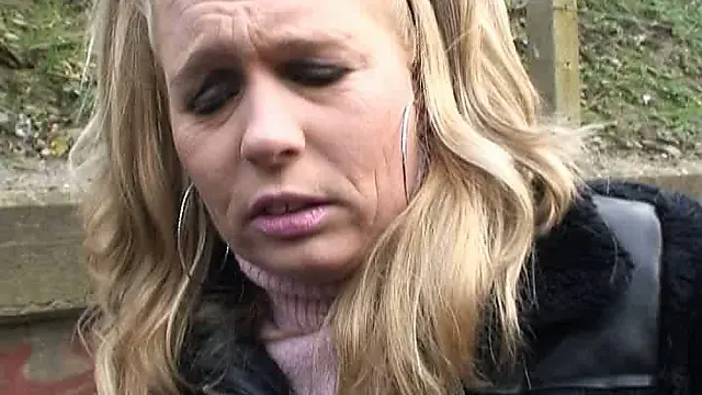 Blonde Milf Shows Off in Public
