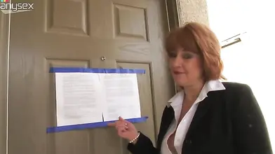 Classy Redhead Milf Reveals Her Knockers