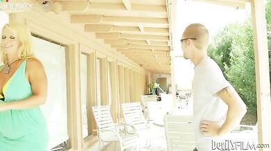 MILF Goes Wild on Young Boner