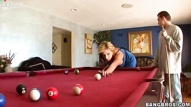 Busty MILF Enjoys Young Stud