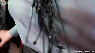 Brunette Milf Gobbles Thick Schlong