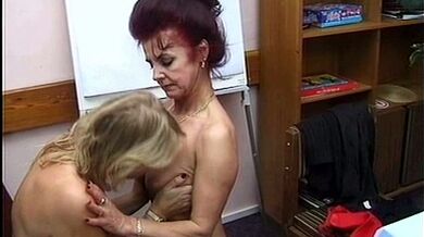 Classy Milfs Enjoy Lesbian Dildo Fun