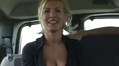 Blonde MILF Renee's Car Blowjob