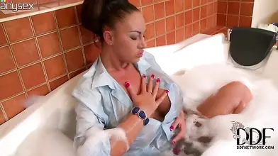 Busty Housewife Teases with Her Big Jugs