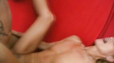 Mature Blonde Enjoys Threesome