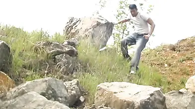 Mature Brunette's Steamy Forest Encounter