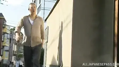 Dominant Man Forces Slim Japanese Milf