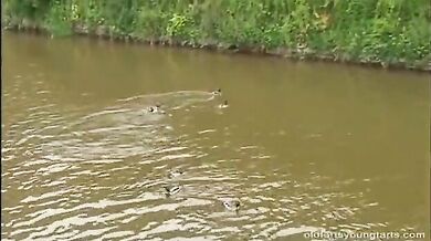 Mature Couple's Threesome with a Nasty Slut