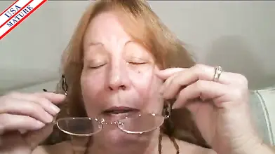 Mature Redhead Granny Enjoys POV Pounding