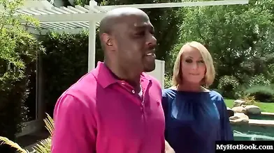 Cuckold Watches Wife with Thug Outdoors