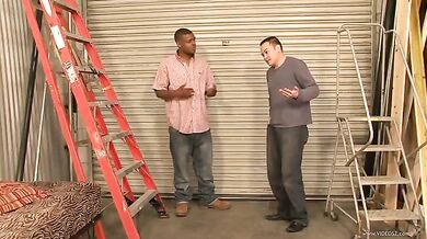 Stallion Destroys Asian MILF and Cuck Husband