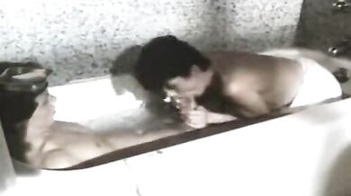 Kinky Mature Woman Seduces Stepson in Bathtub