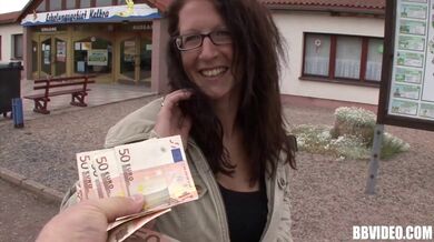 Mature German Cougar Seduced Outdoors