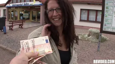 Mature German Cougar Seduced Outdoors