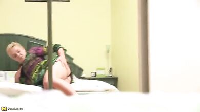Mature Blonde Pleasures Herself