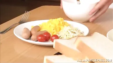 Japanese MILF Sucks Tiny Hairy Fuck Stick