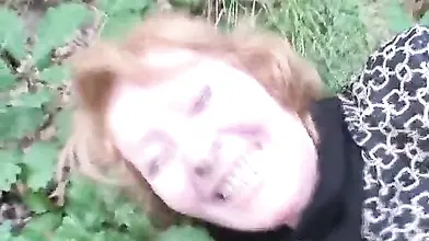 Mature Redhead's Outdoor Cock Ride