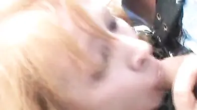 Mature Redhead's Outdoor Cock Ride