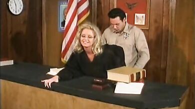 Blonde Judge Nailed by Latino Stallion