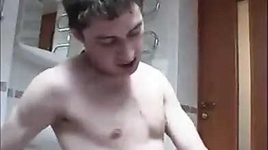 Brunette Cougar Mom Enjoys Bathroom Doggy