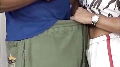 Blonde Cougar Granny Seduces Young Stud