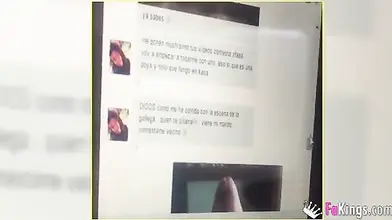 Chubby Milf & Skinny Guy Webcam Bang