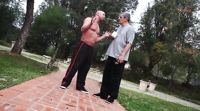 Chubby MILF Cheats with Gardener