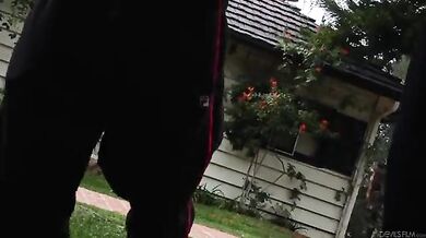 Chubby MILF Cheats with Gardener