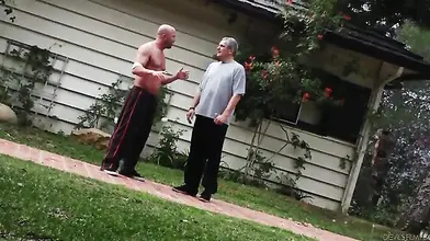 Chubby MILF Cheats with Gardener