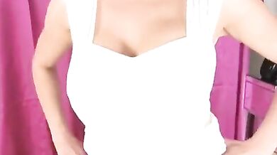 Mature Brunette Strips for Solo Show