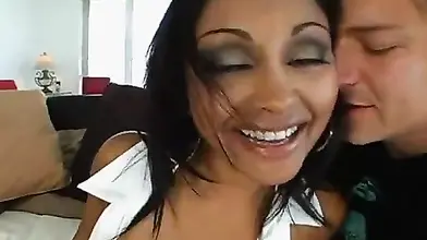 Curvy Indian MILF Rides Thick White Cock