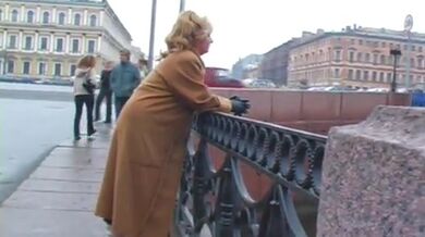 Mature Lady Seduced Outdoors, Fucked Indoors