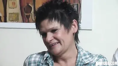 Horny Bald Dude Fucks Wife and Friend