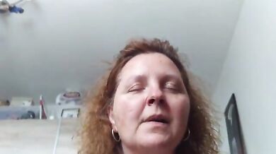 Shy Mature Redhead Rides Hubby