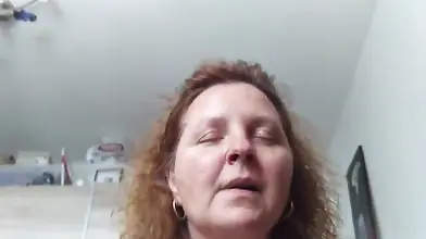 Shy Mature Redhead Rides Hubby