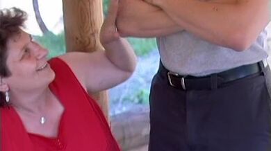 Mature Granny Gets Fucked Outdoors