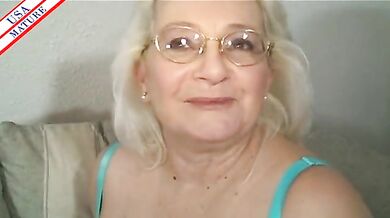 Mature Blonde Granny's Intimate Pleasure