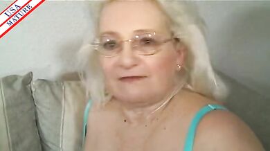Mature Blonde Granny's Intimate Pleasure