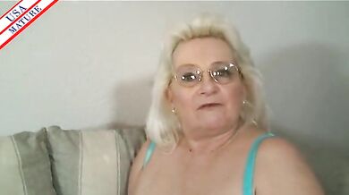 Mature Blonde Granny's Intimate Pleasure