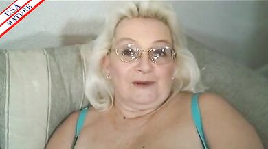 Mature Blonde Granny's Intimate Pleasure