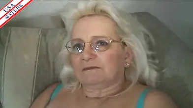 Mature Blonde Granny's Intimate Pleasure