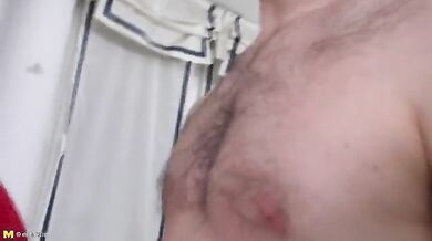 Mature BBW Enjoys Young Beef Bayonet