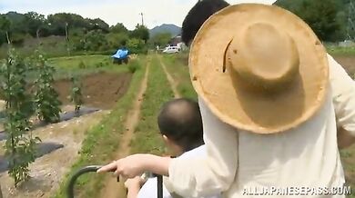 Japanese Milf's Rice Field Pastime
