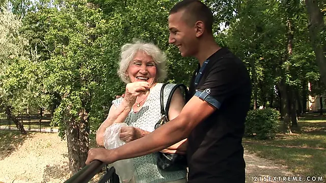 Granny and Stud Get It On