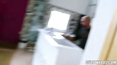 MILF Swallows in Public