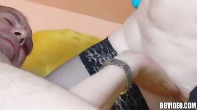 Mature Blondes Play with Boy Toy